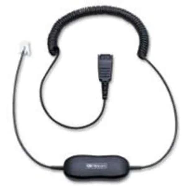 88001-04 gn1216 coiled cord headset adap for avaya 1600/9600 desk phones