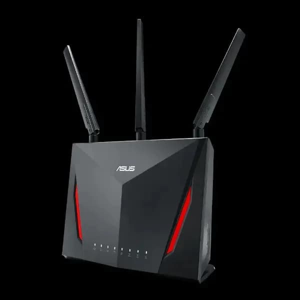90ig0401-bm3000 rt-ac86u - wi-fi 4 (802.11n) - dual-band (2.4 ghz / 5 ghz) - ethernet lan - black - tabletop router