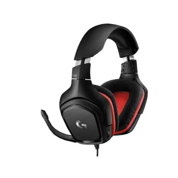 981-000757 g g332 stereo gaming headset - headset - head-band - gaming - black - red - binaural - rotary