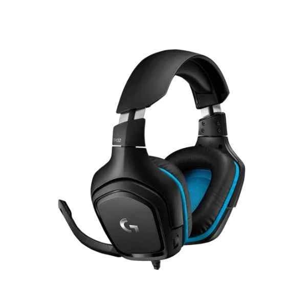 981-000770 | G G432 7.1 Surround Sound Wired Gaming Headset - Headset - Head-band - Gaming - Black - Blue - Binaural - Rotary