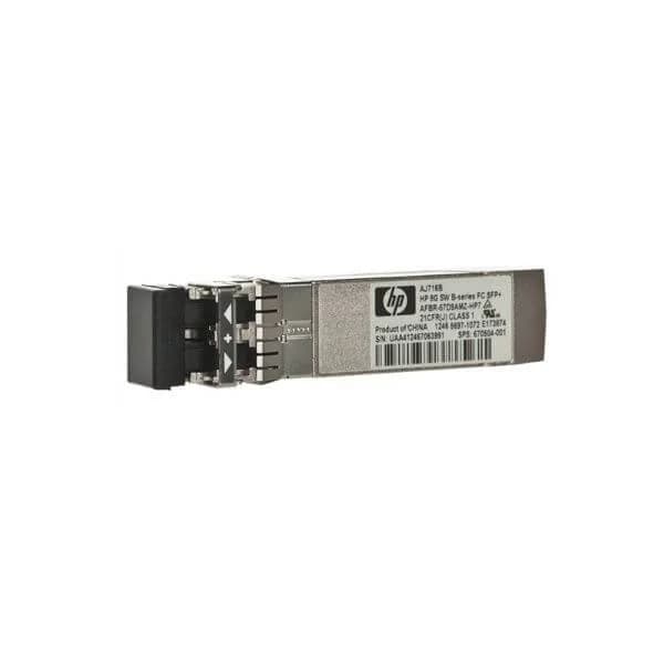 aj716b hpe 8gb short wave b-series sfp+ 1 pack:transceivers - commercial