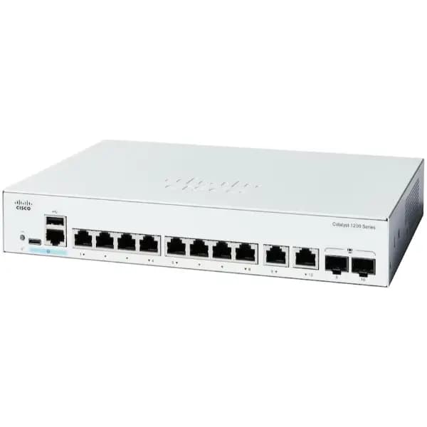 Cisco Catalyst 1200-8T-E-2G - switch - gigabit ethernet - 8 ports - smart - rack-mountable