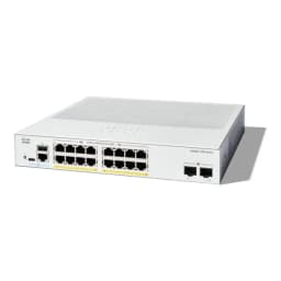 c1300-16p-2g cisco catalyst 1300 - switch - l2/l3 - fully managed - 16 x 10/100/1000 (poe+) + 2 x 10/100/1000/2500/5000/10000 sfp+ - rack-mountable