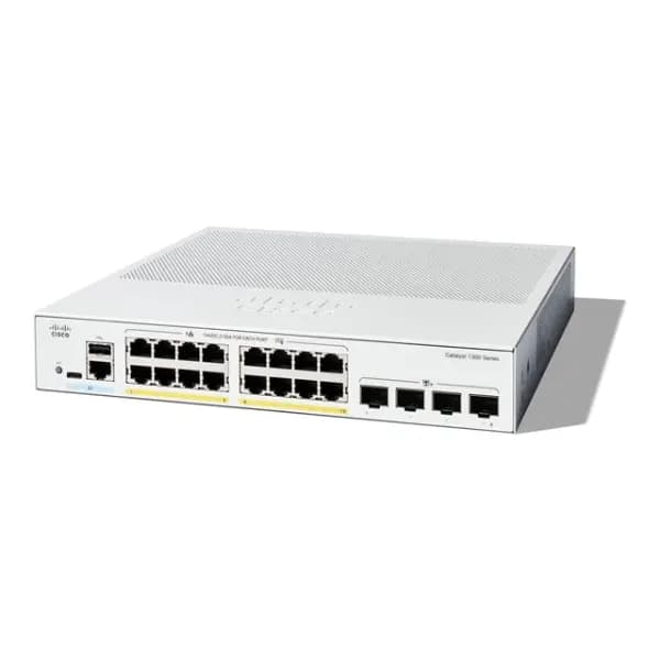 Cisco Catalyst 1300 - Switch - L2/L3 - Fully managed - 16 x 10/100/1000 (PoE+) + 4 x 10/100/1000/2500/5000/10000 SFP+ - rack-mountable