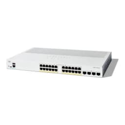 c1300-24p-4g cisco catalyst 1300 - switch - l2/l3 - fully managed - 24 x 10/100/1000 (poe+) + 4 x 10/100/1000/2500/5000/10000 sfp - rack-mountable