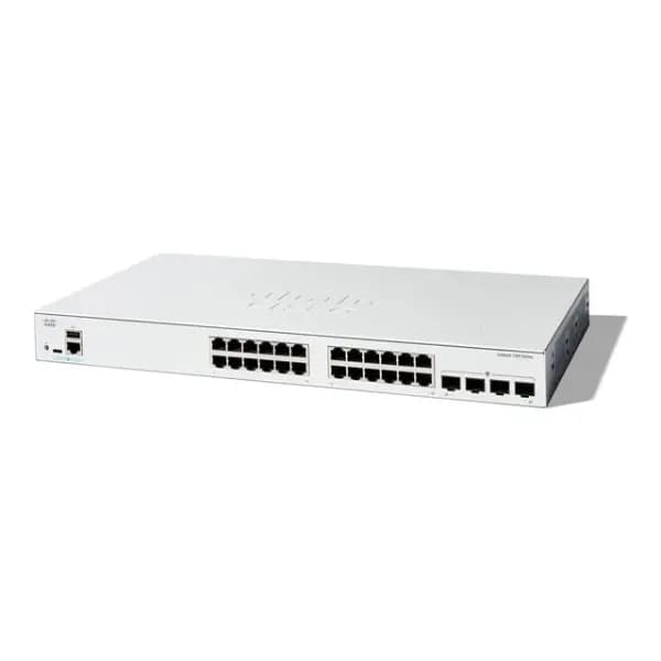 c1300-24t-4g cisco catalyst 1300 - switch - l2/l3 - fully managed - 24 x 10/100/1000 + 4 x 10/100/1000/2500/5000/10000 sfp - rack-mountable