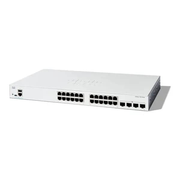 Cisco Catalyst 1300 - Switch - L2/L3 - Fully managed - 24 x 10/100/1000 + 4 x 10/100/1000/2500/5000/10000 SFP+ - rack-mountable