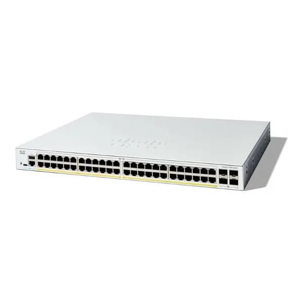 c1300-48p-4x cisco catalyst 1300 - switch - l2/l3 - fully managed - 48 x 10/100/1000 (poe+) + 4 x 10/100/1000/2500/5000/10000 sfp+ - rack-mountable