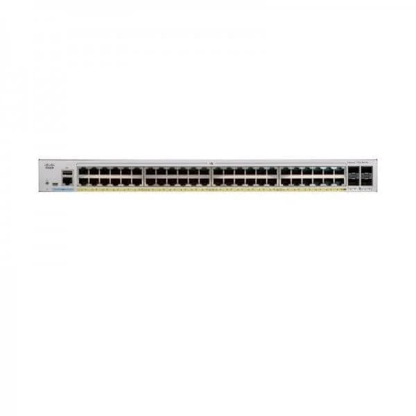 Cisco Business 250 Switch, 48 10/100/1000 PoE+ ports with 370W power budget, 4 10 Gigabit SFP+