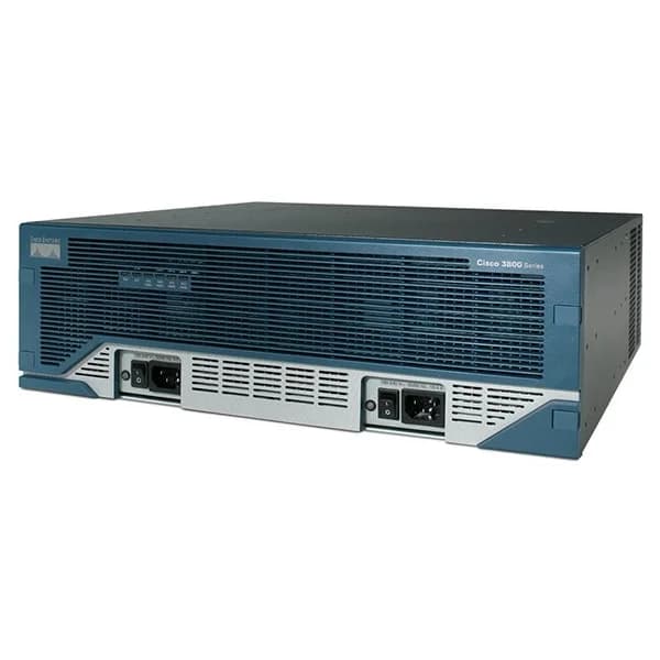 cisco3845 3845 w/ac pwr,2ge,1sfp,4nme,4hwic, ip base, 128f/512d