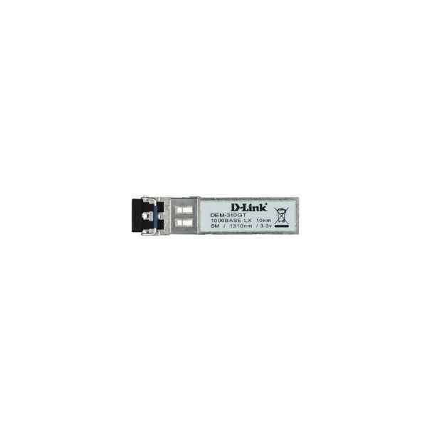 D-Link Gigabit SFP optical module, single mode, 10 km, wavelength 1310nm, LC connector