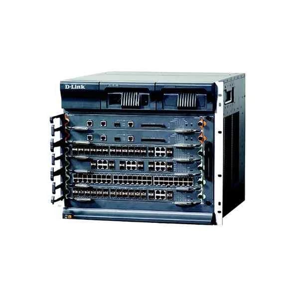 D-Link DES-8506 final assembly chassis (including 1 fan tray, 2 power supply slots, standard configuration without power supply, 2 main control slots, 4 business slots)