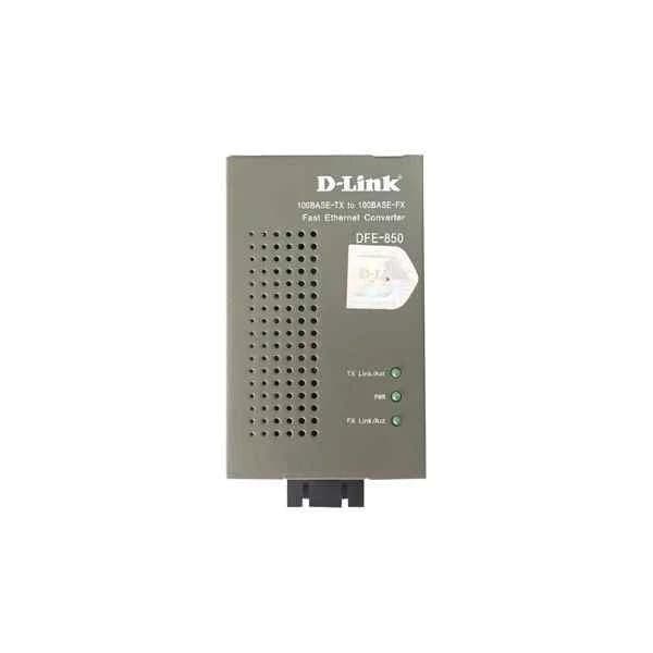 dfe-850 d-link 1 port 100base-tx to 100base-fx 100m ethernet photoelectric converter, simple version, multi-mode, sc interface, maximum transmission 2km, wavelength 850nm