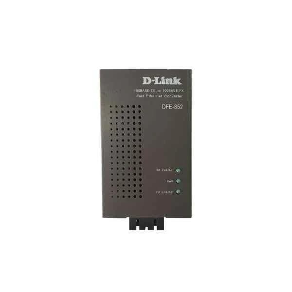 dfe-852 d-link 1 port 100base-tx to 100base-fx 100m ethernet photoelectric converter, single-mode dual-fiber, sc interface, maximum transmission 15km, wavelength 1310nm