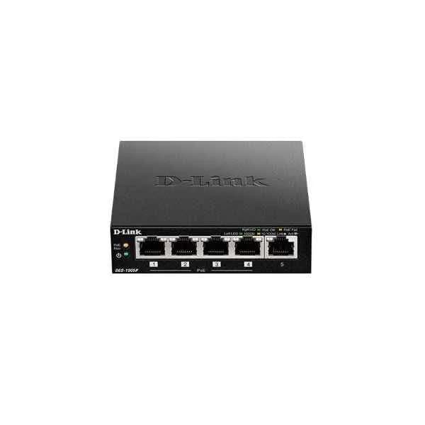 dgs-1005p 5port gigabit unmanaged desktop switch with 4port poe