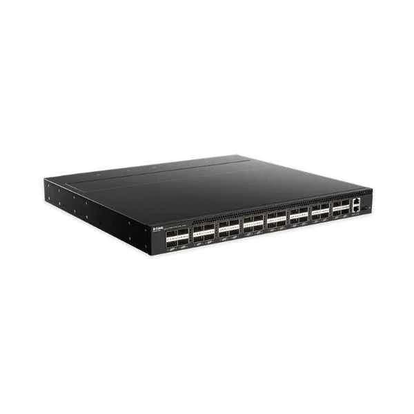 dqs-5000-32q28/af d-link 32 100g qsfp28 optical ports, data center switch, support leaf-spine, top-of-rack (tor) architecture, support openflow, vxlan, fcoe, dcb, support dlink os and third-party os. dual ac power supply modules, front and rear ventilation.