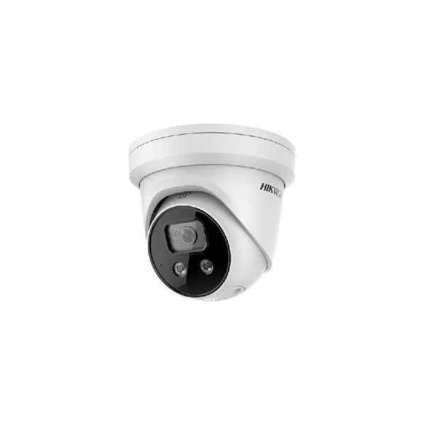 ds-2cd2386g2-isu/sl 4k acusense strobe light and audible warning fixed turret network camera