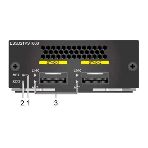 es5d21vst000 dedicated stack card with 2*qsfp+ interface(including one pcs of 1m qsfp+ cable ,used in s5720ei series)
