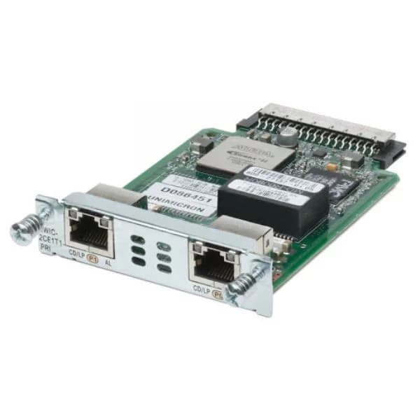 hwic-2ce1t1-pri 2 port channelized t1/e1, and pri hwic (data only) cisco router high-speed wan interface card