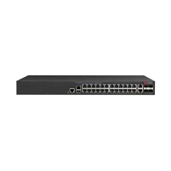 icx7150-24p-4x1g icx 7150 switch, 24x 10/100/1000 poe+ port, 2x 1g rj45 uplink port, 4x 1g sfp uplink port, can be purchased to upgrade to 4x 10g sfp+, 370w poe power, basic layer 3 (static routing and rip)