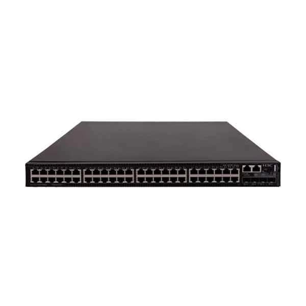 ls-5130s-52s-pwr-hi h3c s5130s-52s-pwr-hi ethernet switch with 48 10/100/1000base-t poe+ ports and 4 1g/10g base-x sfp plus ports, dual power supply slots