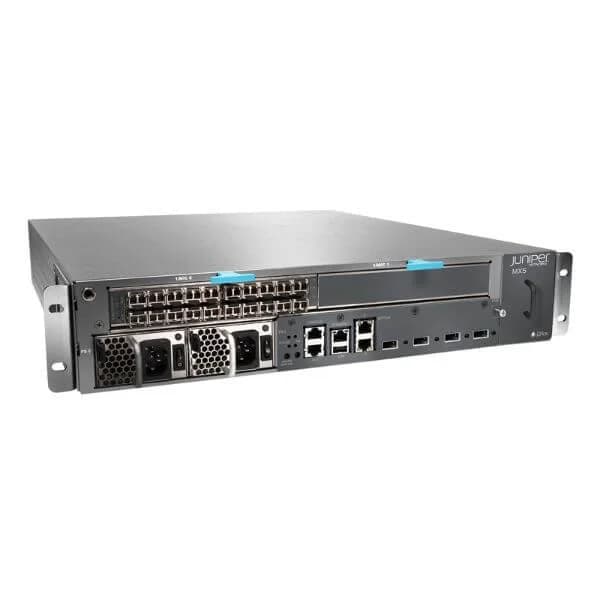 mx5base-t mx5 chassis with timing support€”includes dual power supplies, mic-3d-20ge-sfp, s-mx80-adv-r, s-mx80-q, and s-acct- jflow-in-5g licenses. power supply cable needs to be ordered separately.