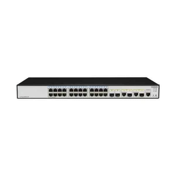 S1720-28GFR-4TP | Huawei S1700 Series switch S1720-28GFR-4TP(24 Gigabit ports,2 Gig SFP and 2 dual-purpose Rj-45,AC 110/220V)