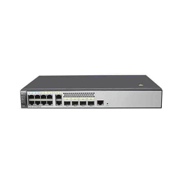 s2720-12tp-pwr-ei huawei s2720-ei switch, 4  ethernet 10/100 base-tx ports, 4  ethernet 10/100/1000 base-t ports, 2  gig sfp ports, 2 combo gig ports,124w poe ac 110/220v