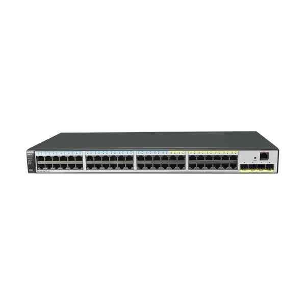 s2720-52tp-ei huawei s2720-ei switch, 32  ethernet 10/100 base-tx ports, 16  ethernet 10/100/1000 base-t ports, 4  gig sfp ports, ac 110/220v