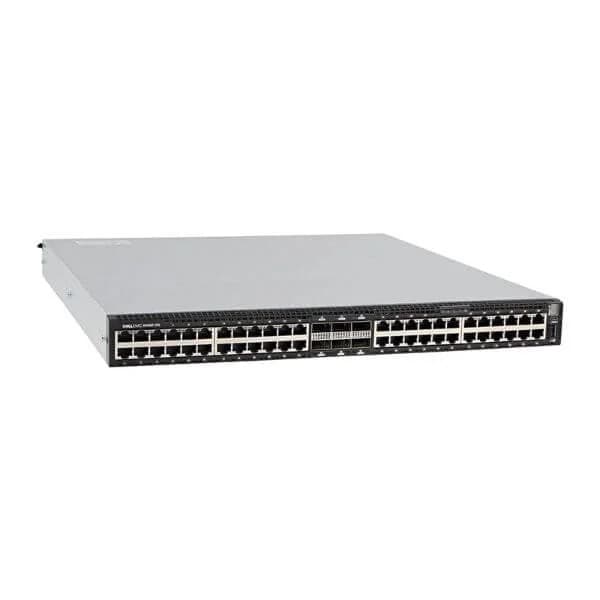 s4148t-on dell networking s4148t-on, 1u, 48x10gbase-t, 4xq28, 2xqsfp +, psu to io, 2 psu, os10