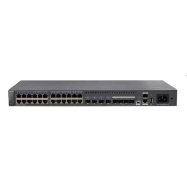 S5320-32P-EI-AC | S5320-32P-EI-AC(24 Ethernet 10/100/1000 ports,8 Gig SFP,AC 110/220V,front access)