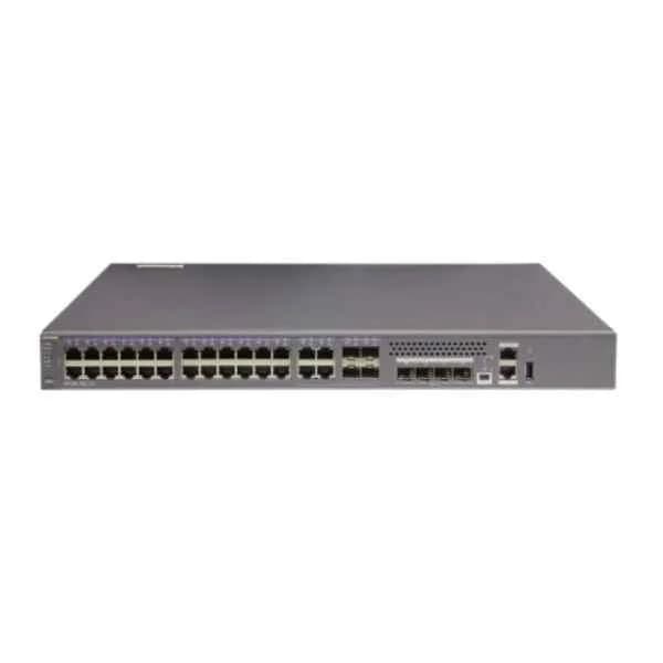 S5320-36C-EI-AC | S5320-36C-EI-AC(28 Ethernet 10/100/1000 ports,4 of which are dual-purpose 10/100/1000 or SFP,4 10 Gig SFP+, 1 interface slot,with 150W AC)