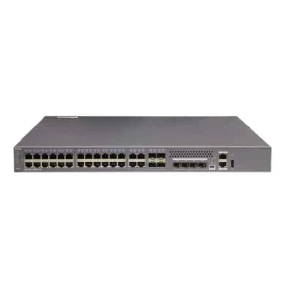 S5320-36PC-EI-AC | S5320-36PC-EI-AC(28 Ethernet 10/100/1000 ports,4 of which are dual-purpose 10/100/1000 or SFP,4 Gig SFP, 1 interface slot,with 150W AC)