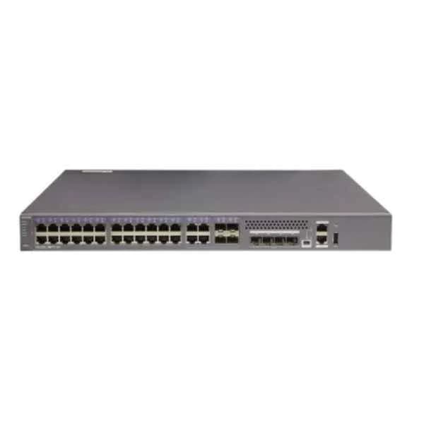 S5320-36PC-EI-DC | S5320-36PC-EI-DC(28 Ethernet 10/100/1000 ports,4 of which are dual-purpose 10/100/1000 or SFP,4 Gig SFP, 1 interface slot,with 150W DC)