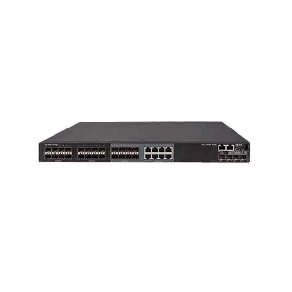 24 SFP ports; 8 10/100/1000BASE-T Ethernet (Combo) ports; 4 10G/1G BASE-X SFP+ ports; 1 expansion slot; 2 fan module slots; 2 power module slots