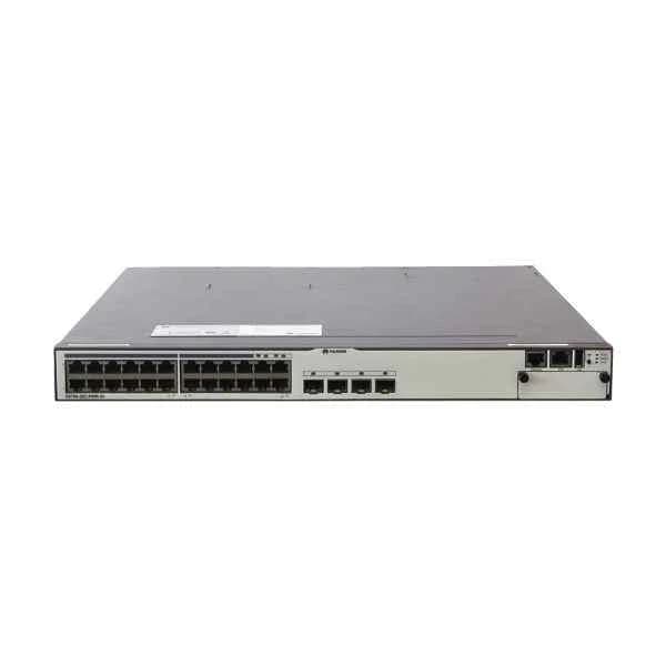 S5700-28C-PWR-SI | S5700-28C-PWR-SI(24 Ethernet 10/100/1000 PoE+ ports,4 of which are dual-purpose 10/100/1000 or SFP,with 1 interface slot,with 500W AC power)