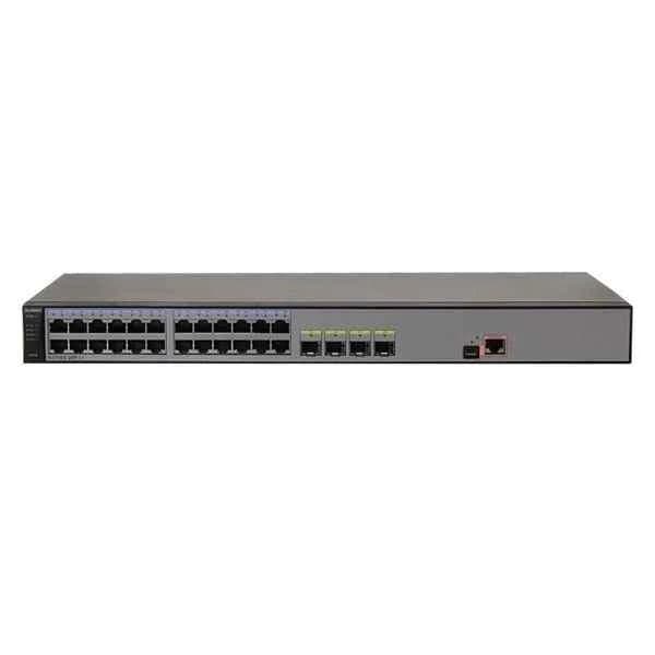 Huawei S5700 Series Switch, 24 Ethernet 10/100/1000 PoE+ ports, 4 Gig SFP, AC 110/220V
