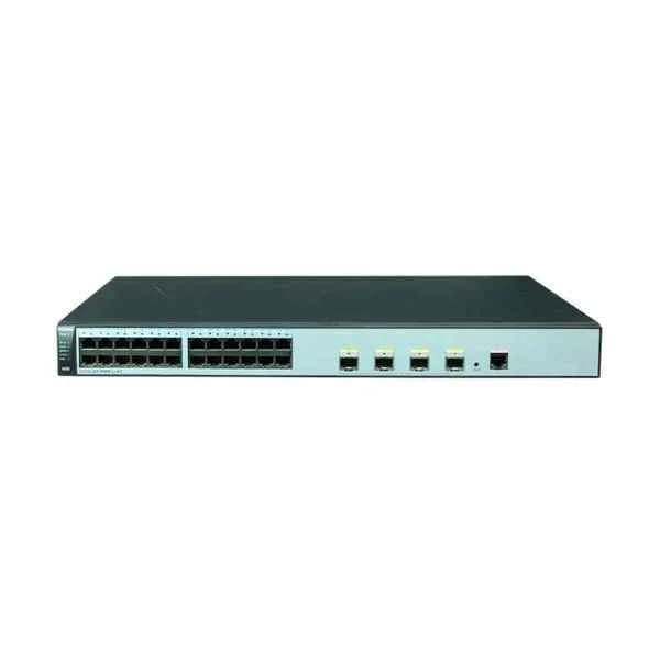 S5720-28P-LI-AC | 24 Ethernet 10/100/1000 ports, 4 Gig SFP, AC power support, Overseas