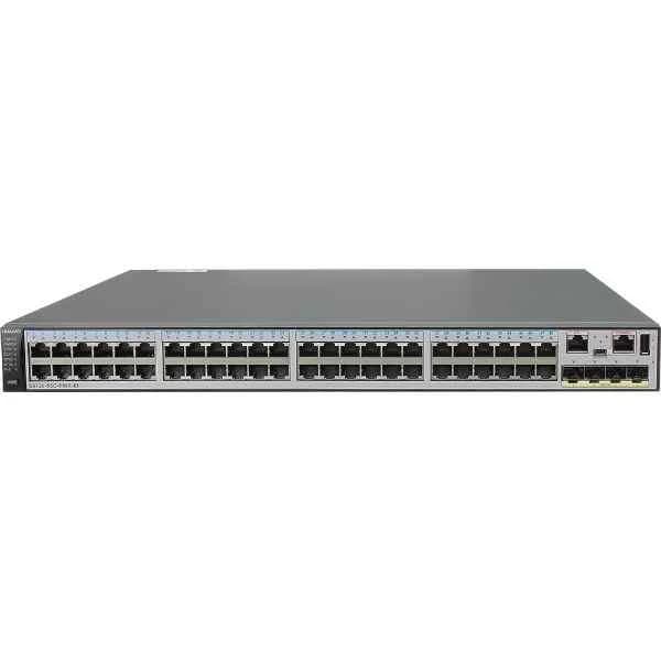 S5720-56C-PWR-EI-AC | S5720-56C-PWR-EI-AC(48 Ethernet 10/100/1000 PoE+ ports,4 10 Gig SFP+,with 1 interface slot,with 500W AC power supply)
