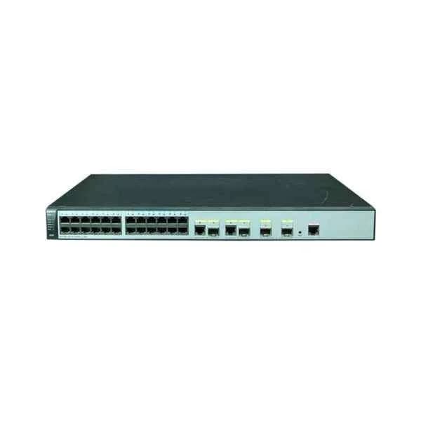 S5720S-28TP-PWR-LI-AC | 8 Ethernet 10/100/1000 PoE+,16 Ethernet 10/100/1000,2 Gig SFP and 2 dual-purpose 10/100/1000 or SFP,124W POE AC,