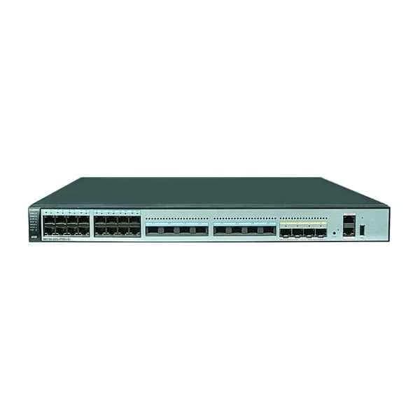 S6720-32C-PWH-SI | S6720-32C-PWH-SI(24 Ethernet 100M/1/2.5/5/10G ports,4 10 Gig SFP+,PoE++,with 1 interface slot,without power module)