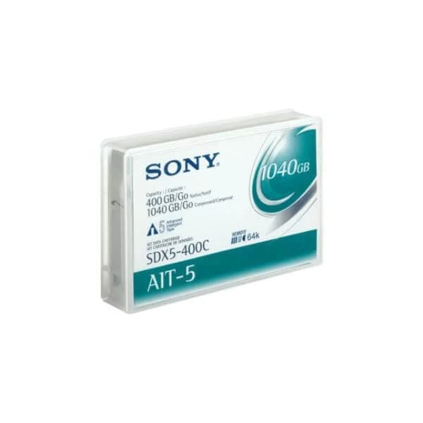 sdx5-400c sony ait-5 400/1040gb tape
the sony ait-5 ame is a cutting-edge solution for data backups and data recall efforts. the sony ait-5 tape cartridge is highly efficient, reliable, and cost-effective.