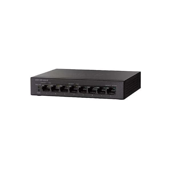 sg110d-08hp cisco sg110d-08hp 8-port gigabit poe switch