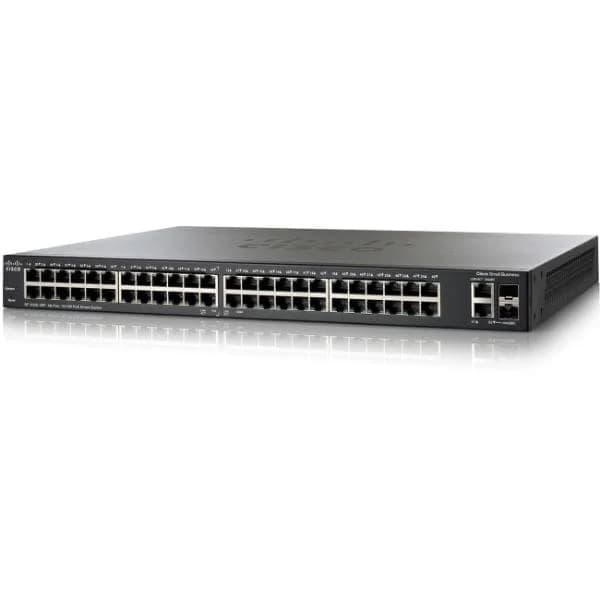sg200-50fp 48 10/100/1000 ports, 2 combo mini-gbic ports - poe support on 48 ports with 375w power budget