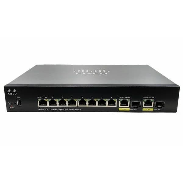 sg250-10p cisco sg250-10p 10-port gigabit poe smart switch