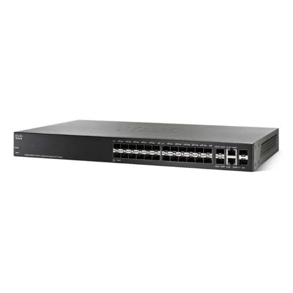 26 10/100/1000 ports (SFP), 2 combo mini-GBIC ports