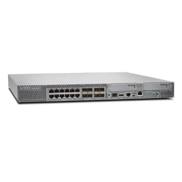 srx1500-sys-jbdc srx1500 services gateway includes hardware (16gbe, 4x10gbe, 16g ram, 16g flash, 100g ssd, dc psu, cable and rmk) and junos software base (firewall, nat, ipsec, routing, mpls and switching)