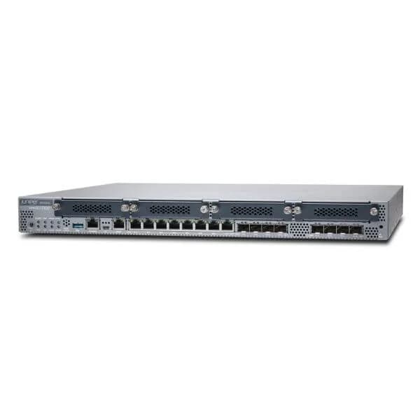 SRX340 (Hardware Only, require SRX340-JSB or SRX340-JSE to complete the System) with 16GE (w 8x SFP), 4G RAM, 8G Flash and 4x MPIM slots. Includes internal power supply, cable and RMK