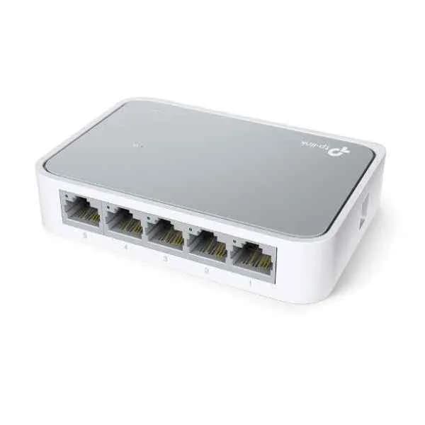 tl-sf1005d mini desktop swtich 5port 5/10/100m  plastic case