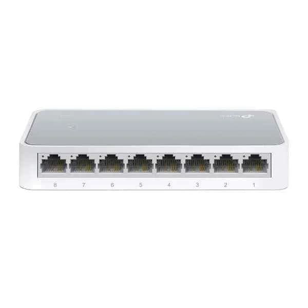tl-sf1008d mini desktop swtich 8port 8/10/100m  plastic case